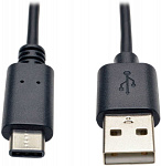 1201208 Кабель Tripplite U038-003 ver2.0 USB (m)-USB Type-C (m) 0.9м черный