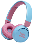 JBLJR310BTBLU JBL Jr310 BT: наушники накладные с микрофоном детские, BT 5.0, до 30 часов, цвет голубой/розовый