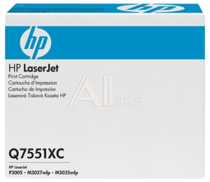 Q7551XC Cartridge HP 51X для LJ P3005/M3035/M3027 (13 000 стр.) (белая упаковка)