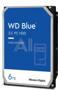 1522076 Жесткий диск WD SATA-III 6Tb WD60EZAZ Desktop Blue (5400rpm) 256Mb 3.5"