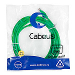 1964588 Cabeus PC-UTP-RJ45-Cat.5e-5m-GN Патч-корд U/UTP, категория 5е, 2xRJ45/8p8c, неэкранированный, зеленый, PVC, 5м