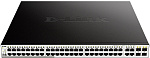 1000679749 Коммутатор D-LINK Коммутатор/ DGS-1210-52MP/FL Managed L2 Switch 48x1000Base-T PoE, 4xCombo 1000Base-T/SFP, PoE Budget 370W, Surge 6KV, CLI
