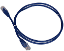 TWT-45-45-0.15-BL Патч-корд TWT UTP кат.5e, с заливными колпачками, 0.15 м, синий