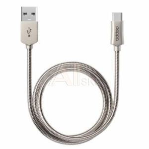 479789 Кабель Deppa Steel 72274 USB (m)-USB Type-C (m) 1.2м стальной