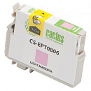 727368 Картридж струйный Cactus CS-EPT0806 T0806 светло-пурпурный (11.4мл) для Epson Stylus Photo P50/PX650/PX660/PX700/PX700W/PX710/PX710W/PX720/PX720WD/PX8