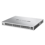 11018429 Коммутатор TP-Link SMB TP-Link S5500-48GP4F Управляемый Omada Pro уровня 2+ с 48 гигабитными портами PoE+ и 4 портами SFP