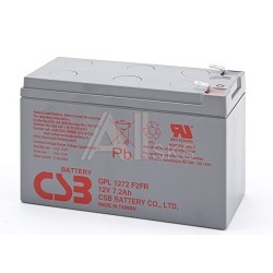 180609 CSB Батарея GPL1272 (12V 7,2Ah F2, FR) (с увеличенным сроком службы 10лет))