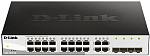 1000679689 Коммутатор D-LINK Коммутатор/ DGS-1210-20/F Smart L2 Switch 16х1000Base-T, 4хCombo 1000Base-T/SFP, Compact CLI