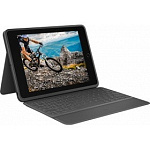 1856962 920-009619 Logitech клавиатура-чехол RUGGED FOLIO для iPad (7-го и 8-го поколений) с поддержкой интерфейса Smart Connector