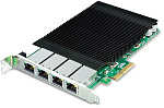 1000584477 сетевой адаптер/ PLANET 4-Port 10/100/1000T 802.3at PoE+ PCI Express Server Adapter (120W PoE budget, PCIe x4, -10 to 60 C, Intel Ethernet Controller)