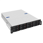 281297 Серверный корпус ExeGate Pro 2U550-HS12 <RM 19", высота 2U, глубина 550, БП 1U-700ADS,12xHotSwap, USB>