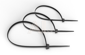 Cabeus GTOUT-370 Стяжка нейлоновая неоткрывающаяся, безгалогенная (halogen free), 370x3.6мм, черная, outdoor (для использования от -40 до +85 C), усто