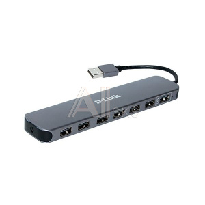 147041 D-Link DUB-H7/E1A Концентратор с 7 портами USB 2.0 (1 порт с поддержкой режима быстрой зарядки)
