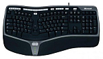 612383 Клавиатура Microsoft 4000 черный/серебристый USB Multimedia Ergo (подставка для запястий)