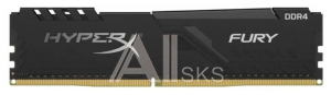 HX426C16FB4/16 Kingston 16GB 2666MHz DDR4 CL16 DIMM HyperX FURY Black 1R 16Gbit