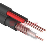 1314550 REXANT (01-4004) Кабель видеонаблюдения +2 жилы 305м черный (ККСВ-П)