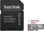1242532 Карта памяти MICRO SDHC 64GB UHS-I W/A SDSQUNS-064G-GN3MA SANDISK