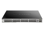DGS-3130-54S/A1A Коммутатор D-LINK PROJ Управляемый L3 стекируемый , 48x1000Base-X SFP, 2x10GBase-T, 4x10GBase-X SFP+, CLI, порт управления 1000Base-T, консольный порт