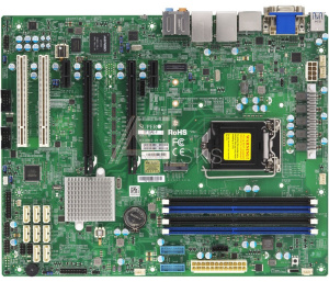 1000482875 Системная плата MB Supermicro X11SAE-F-O, 1x LGA 1151, Intel® C236, Intel® 6th Gen E3-1200 v5/Core i7/i5/i3, Pentium, Celeron processors, 4xDIMM DDR4