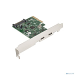Exegate EX283715RUS Контроллер EXE-313 PCI-Ex4, 2*USB3.1 Type-C ext, разъем доп.питания (OEM)