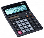 1801402 Калькулятор настольный Deli EM126 черный 12-разр.
