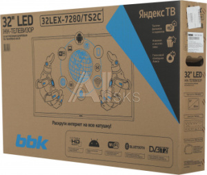 1871380 Телевизор LED BBK 31.5" 32LEX-7280/TS2C Яндекс.ТВ черный HD 60Hz DVB-T2 DVB-C DVB-S2 USB WiFi Smart TV (RUS) 1871380 Телевизор LED BBK 31.5" 32LEX-7280/TS2C Яндекс.ТВ черный HD 60Hz DVB-T2 DVB-C DVB-S2 USB WiFi Smart TV (RUS)