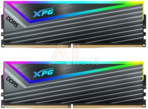 3205389 Модуль памяти XPG CASTER RGB 32GB DDR5-6400 AX5U6400C4016G-DCCARGY,CL40, 1.4V K2*16GB RGB GRAY ADATA
