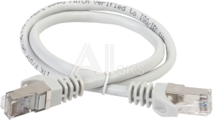 1000410151 Коммутационный шнур (патч-корд), кат.5Е FTP, 0,5м, серый