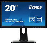 318454 Монитор Iiyama 19.5" B2083HSD-B1 черный TN+film LED 5ms 16:9 DVI M/M матовая HAS Pivot 1000:1 250cd 170гр/160гр 1600x900 D-Sub 4.3кг
