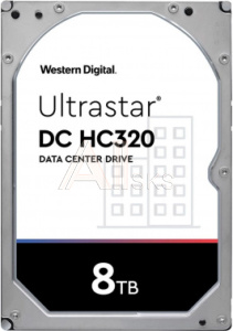 1972849 Жесткий диск WD SAS 3.0 8TB 0B36453 HUS728T8TAL5204 Server Ultrastar DC HC320 512E (7200rpm) 256Mb 3.5"