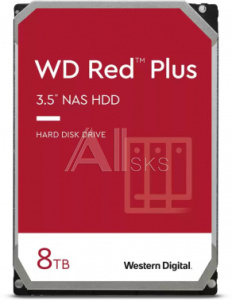 1773456 Жесткий диск WD SATA-III 8Tb WD80EFZZ Red Plus (5640rpm) 128Mb 3.5"