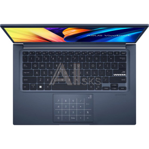3209968 Ноутбук ASUS VivoBook Series X1402ZA-EB651 14" 1920x1080/Intel Core i5-1235U/RAM 8Гб/SSD 512Гб/Intel Iris Xᵉ Graphics/ENG|RUS/без ОС темно-синий 1.5 к