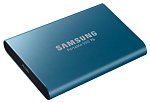 SSD Samsung T5 External 500Gb BLUE USB 3.1 (MU-PA500B/WW) 1year