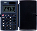 492149 Калькулятор карманный Deli E39219 серый 8-разр.