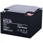 1740477 CyberPower Аккумуляторная батарея RC 12-28 12V/28Ah {клемма М6, ДхШхВ 166х175х125мм., высота с клеммами125, вес 9,1кг., срок службы 6 лет}