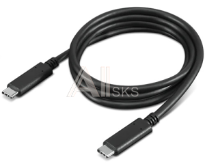 4X90U90619 Lenovo USB-C Cable 1m (Support max 100W @20V/5A, Date rate 10Gbps)