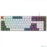 Клавиатура RK100 беспроводная Grey,Red,White, линейные свитчи RK Red