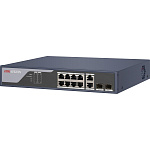 1000630728 Коммутатор HIKVISION L2 Смарт-управляемый коммутатор/ L2 Смарт-управляемый , 8 10/100M RJ45 PoE-порт, 2 Gigabit combo порт, 802.3af/at бюджет PoE 125W,
