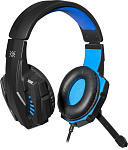 1315936 Гарнитура WARHEAD G-390 BLACK/BLUE 64038 DEFENDER