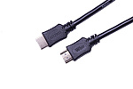 121630 Кабель HDMI Wize [C-HM-HM-0.5M] 0.5 м, v.2.0, 19M/19M, 4K/60 Hz 4:4:4, Ethernet, позол.разъемы, экран, черный, пакет