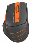 1204072 Мышь A4Tech Fstyler FG30S серый/оранжевый оптическая (2000dpi) silent беспроводная USB (6but)
