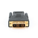 1869260 Bion Переходник HDMI-DVI 19F/19M (мама-папа), позолоченные контакты, черный [BXP-A-HDMI-DVI-2]