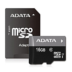 3205416 Карта памяти MICRO SDHC 16GB CLASS10 W/AD AUSDH16GUICL10-RA1 ADATA