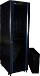 TWT-CBB-32U-6x8-G1 Шкаф 19" Business, 32U 600x800, черный, передняя дверь стекло, задняя дверь распашная металл