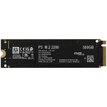 1968415 SSD CRUCIAL M.2 500Gb P3 <CT500P3SSD8> (PCI-E 3.0 x4, up to 3500/1900MBs, 3D NAND, NVMe, 110TBW, 22х80mm)