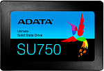 1000537522 Твердотельный накопитель ADATA SSD Ultimate SU750, 1024GB, 2.5" 7mm, SATA3, 3D TLC, R/W 550/520MB/s, IOPs 65 000/75 000, TBW 800, DWPD 0.7 (3 года)