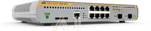 AT-x230-10GT-50 Коммутатор Allied Telesis L2+ managed switch, 8 x 10/100/1000Mbps, 2 x SFP uplink slots, 1 Fixed AC power supply EU Power cord