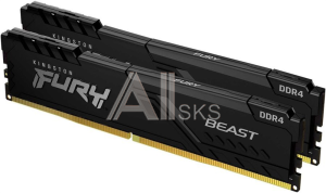 KF430C15BBK2/16 Kingston 16GB 3000MHz DDR4 CL15 DIMM (Kit of 2) FURY Beast Black