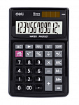 1423022 Калькулятор настольный Deli EM04031 черный 12-разр.