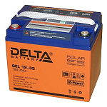 1660259 Delta GEL 12-33 (33 А\ч, 12В) свинцово- кислотный аккумулятор